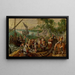 The Miraculous Catch - Joachim Beuckelaer — framed artwork on a wall