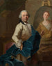Autoritratto del pittore che dipinge il ritratto della sua moglie Angélique Louise Hélène Dessaulx - Joachim Rupalley — vista dell’opera