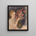 Fille a una tavola con fiori - Joachim Weingart — quadro incorniciato alla parete