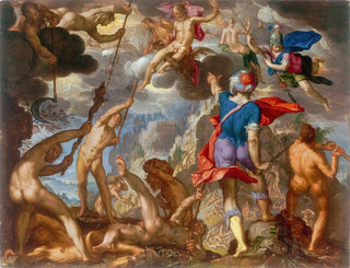 Joachim Wtewael - The Battle Between The Gods and The Giants.webp