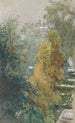 Vue sur des arbres et des bâtiments - Joan Berg — vista dell’opera