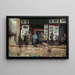 Ausstellung öffentliches Gemälde - Joan Ferrer Mir — gerahmtes Bild an der Wand