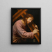 Der Christus, der das Kreuz trägt - Joan Macip — gerahmtes Bild an der Wand