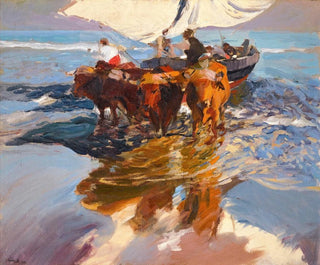 Joaqun Sorolla - Vuelta De La Pesca Playa De Valencia The Return From Fishing Valencia Beach.webp
