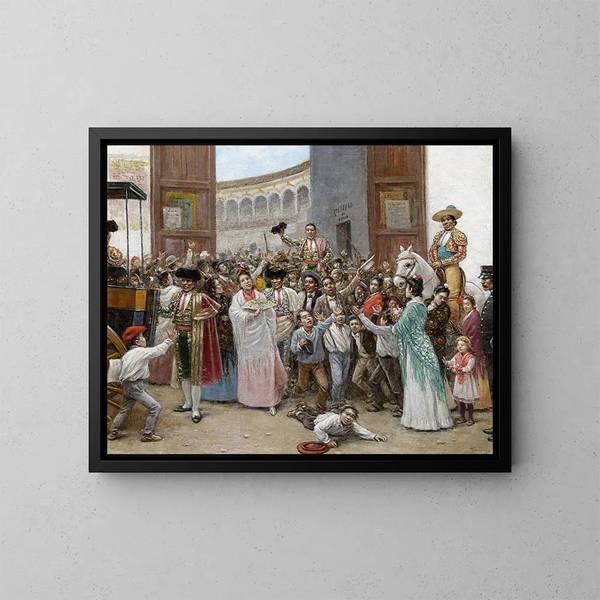 Triumphale Ausfahrt der Maestranza von Sevilla - Joaquín Turina y Areal — gerahmtes Bild an der Wand