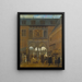 The Amsterdam Stock Exchange - Job Adriaensz. Berckheyde — framed artwork on a wall