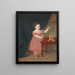 Ritratto di bambino - Johan Anton Bech — quadro incorniciato alla parete