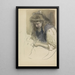 Studie eines jungen Mädchens in Matrosen-Kleid - Johan Antonie de Jonge — gerahmtes Bild an der Wand