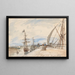 Embarcadère à Honfleur - Johan Barthold Jongkind — quadro incorniciato alla parete