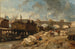 Bad Bateaux-Lavoirs in der Nähe der Pont-Neuf - Johan Barthold Jongkind — Ansicht des Kunstwerks