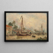 Environs de Dordrecht - Johan Barthold Jongkind — quadro incorniciato alla parete
