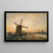 Halage in Olanda - Johan Barthold Jongkind — quadro incorniciato alla parete