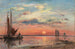 L'Escaut vicino ad Anversa, tramonto - Johan Barthold Jongkind — vista dell’opera