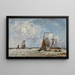 L'Estuaire, Belgio - Johan Barthold Jongkind — quadro incorniciato alla parete