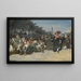 Der Blumenmarkt, Boulevard Richard-Lenoir, Paris - Johan Barthold Jongkind — gerahmtes Bild an der Wand