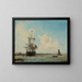 Le Grand Canal de Dordrecht - Johan Barthold Jongkind — gerahmtes Bild an der Wand