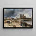 Notre-Dame Ansicht vom Quai de la Tournelle - Johan Barthold Jongkind — gerahmtes Bild an der Wand