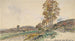 Route Près de La Côte-Saint-André - Johan Barthold Jongkind — vista dell’opera