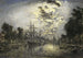 Rotterdam im Mondschein - Johan Barthold Jongkind — Ansicht des Kunstwerks
