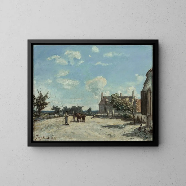 Saint-Parize-le-Châtel - Johan Barthold Jongkind — gerahmtes Bild an der Wand