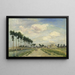 Der Weg am Ufer - Johan Barthold Jongkind — gerahmtes Bild an der Wand