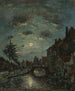 an interior canal in Dordrecht Claire de Lune - Johan Barthold Jongkind — artwork view