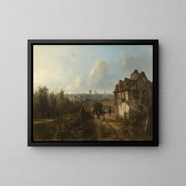 Ansicht von Montmartre - Johan Barthold Jongkind — gerahmtes Bild an der Wand