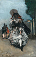 Jeune femme avec une ombrelle - Johan Barthold Jongkind — vista dell’opera
