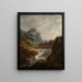 Norwegian Landscape Painting - Johan Christian Dahl — framed artwork on a wall