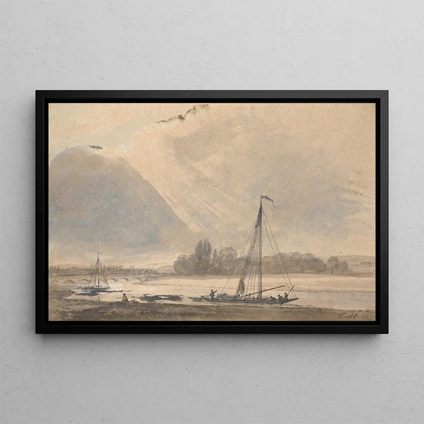 Johan Christian Dahl - View of the Elbe near Dresden.webp