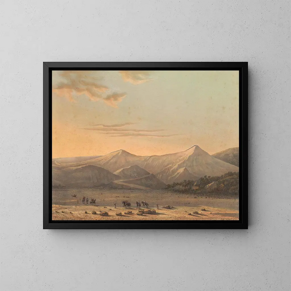 Mont Bromo - Johan Conrad Greive — gerahmtes Bild an der Wand