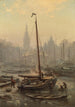 Le Nieuwmarkt par temps brumeux - Johan Conrad Greive — vista dell’opera