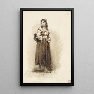 Johan Danil Koelman - Staande meid met een kruik op de rug.webp