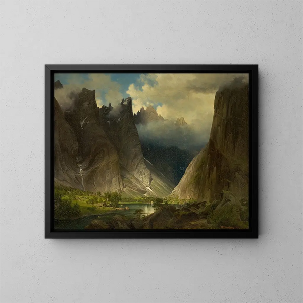 Vallée de Romsdalen - Johan Fredrik Eckersberg — gerahmtes Bild an der Wand