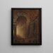 Una componente architettonica di scala a volta - Johan Gottlob Brusell — quadro incorniciato alla parete