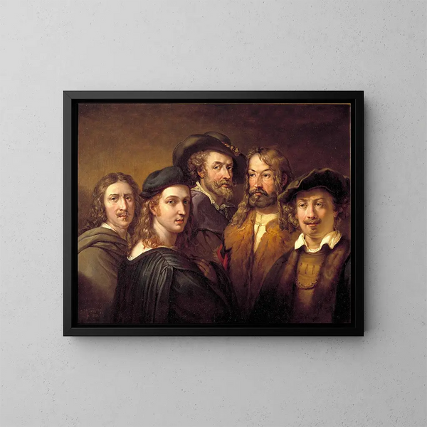 di Rafael, Rembrandt, Nicolas Poussin, Albrecht Dürer e Pierre-Paul Rubens - Johan Gustaf Sandberg — quadro incorniciato alla parete