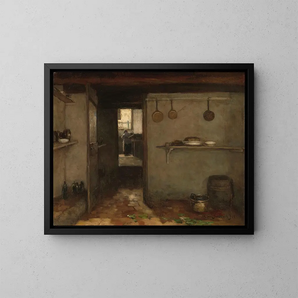 Höhlen der Künstler in Den Haag - Johan Hendrik Weissenbruch — gerahmtes Bild an der Wand