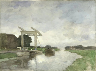 Johan Hendrik Weissenbruch - Drawbridge at Noorden.webp