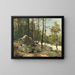 Vista boschiva vicino a Barbizon - Johan Hendrik Weissenbruch — quadro incorniciato alla parete