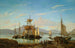 Schiffe in einem Hafen - Johan Jacob Bennetter — Ansicht des Kunstwerks
