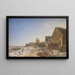 Strandvejen à Vedbæk, après-midi d'hiver - Johan Stroe — gerahmtes Bild an der Wand