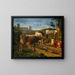 Vaches beuglant près de la porte du pré - Johan Thomas Lundbye — gerahmtes Bild an der Wand