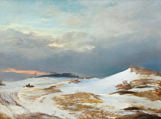 Johan Thomas Lundbye - Winter landscape with Northern Zealand character.webp