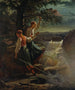 Due contadine che ascoltano il gioco dello Spirito dell'Acqua - Johan Zakarias Blackstadius — vista dell’opera