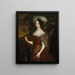 Portrait einer Dame - Johan de la Rocquette — gerahmtes Bild an der Wand