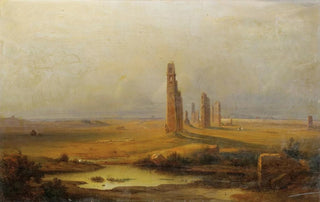 JohannRudolf Bhlmann - Vue dun aqueduc en ruines.webp