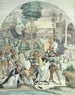 Saint Catherine of Siena saving two Dominicans from bandits - Johann Anton Ramboux — artwork view