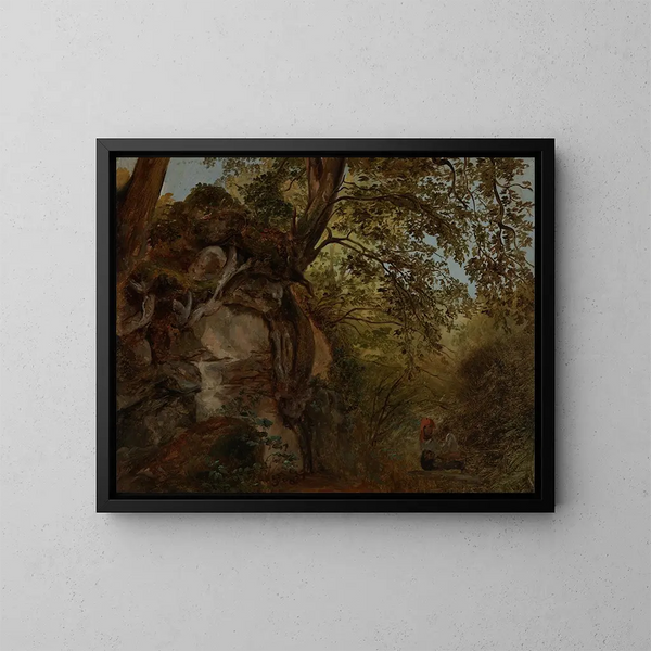 Studie des Baumes - Johann Baptist Kirner — gerahmtes Bild an der Wand