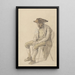 Vieux paysan assis avec tricorne - Johann Baptist Kirner — quadro incorniciato alla parete