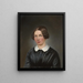 Portrait von Pauline Rogg geborene Tritscheller - Johann Baptist Laule — gerahmtes Bild an der Wand